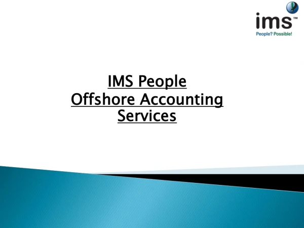 Offshore accounting Services by IMS People
