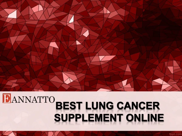 Best Lung Cancer Supplement Online