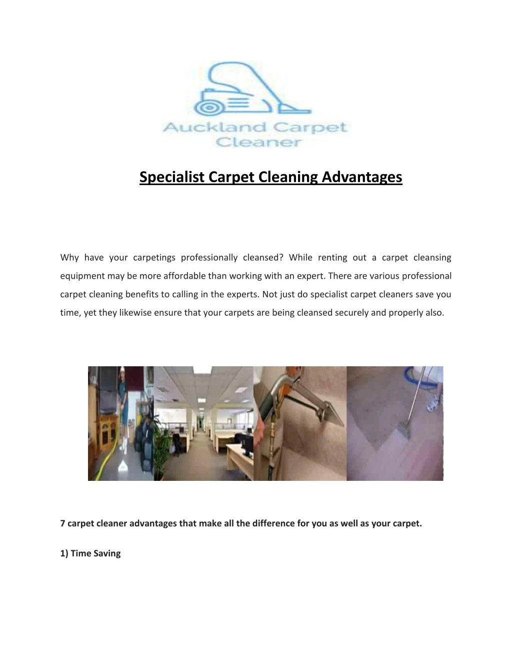 specialist carpet cleaning advantages