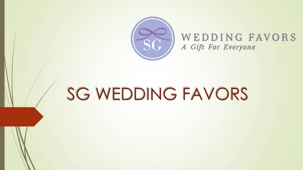 sg wedding favors