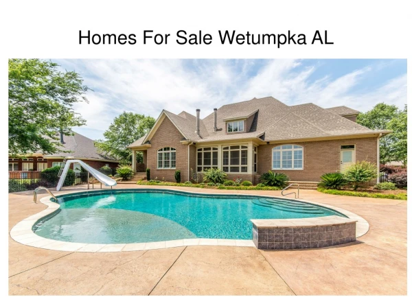 Homes For Sale Wetumpka AL