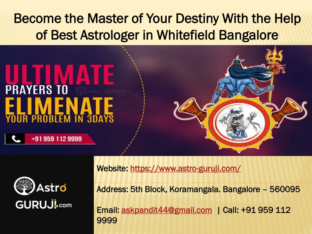 become the master of your destiny with the help