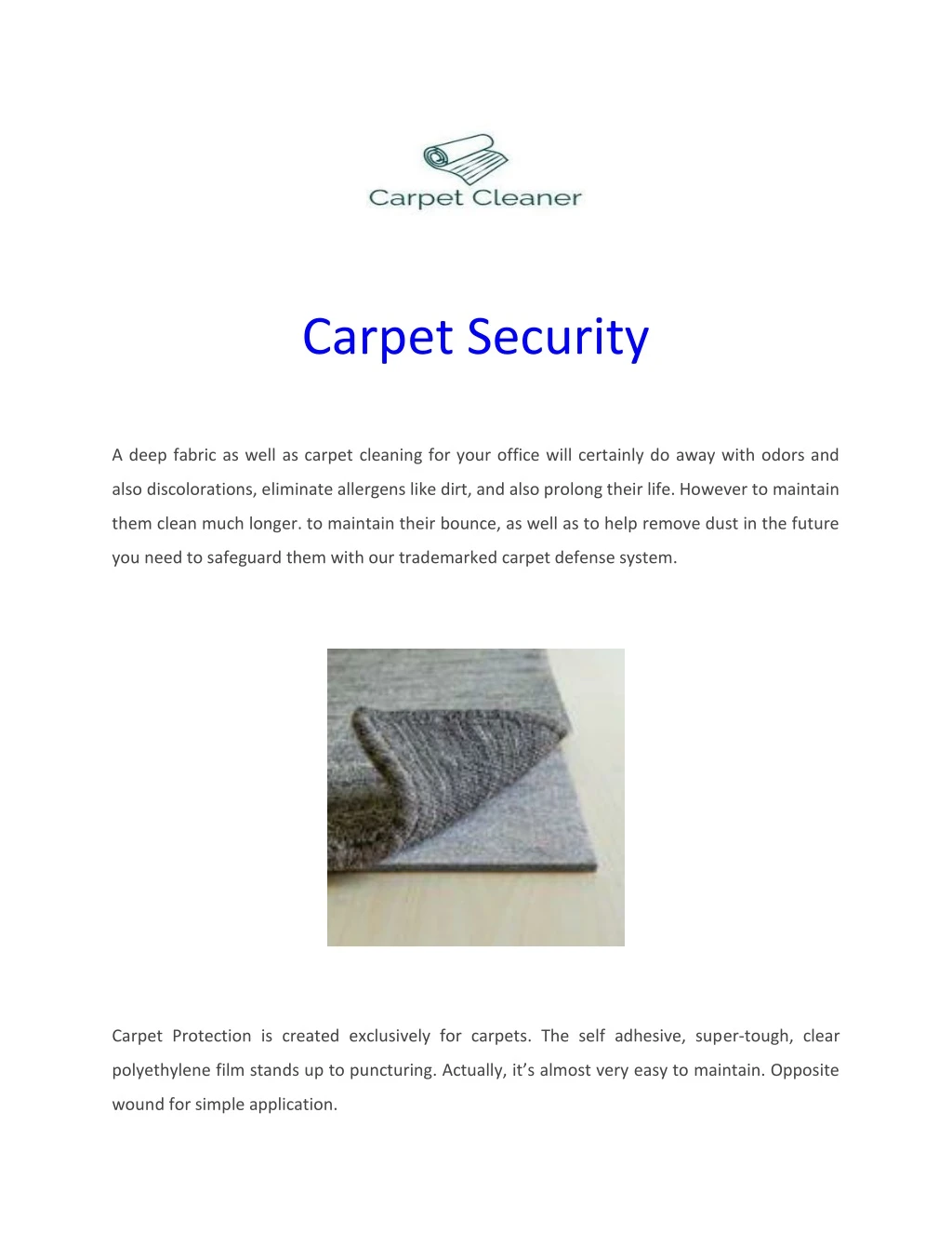 carpet security