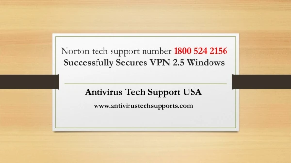 Norton Antivirus Support USA