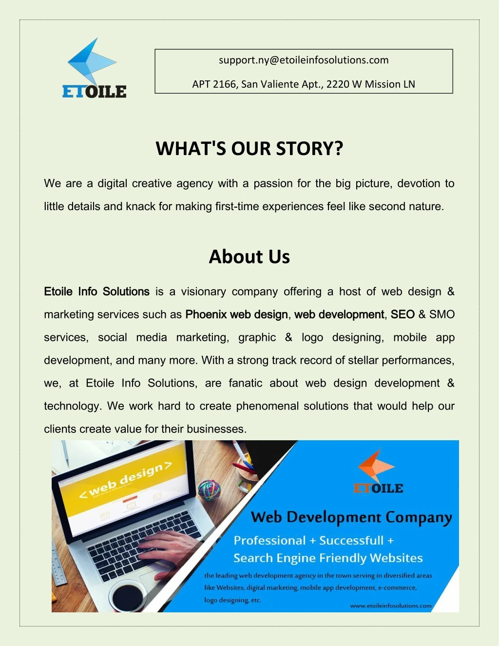 support ny@etoileinfosolutions com