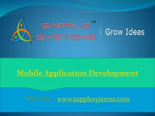 Mobile Application Development - slide 1