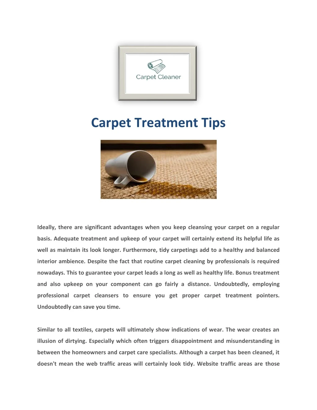 carpet treatment tips