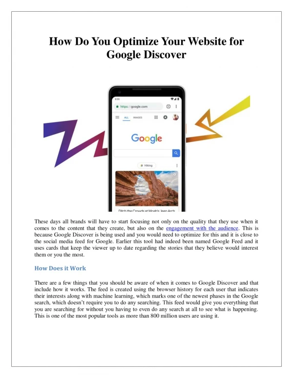 How Do You Optimize Your Website for Google Discover