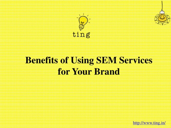 Benefits of Using SEM Services for Your Brand