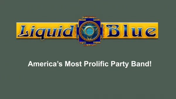Best Wedding Bands in San Diego - Liquid Blue