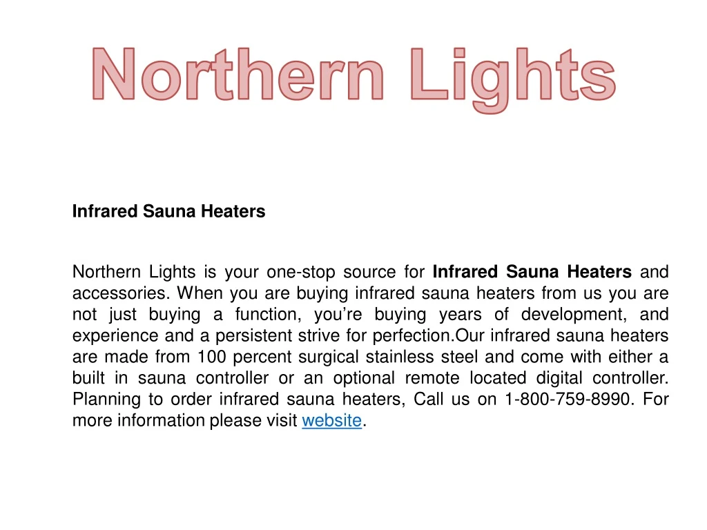 infrared sauna heaters