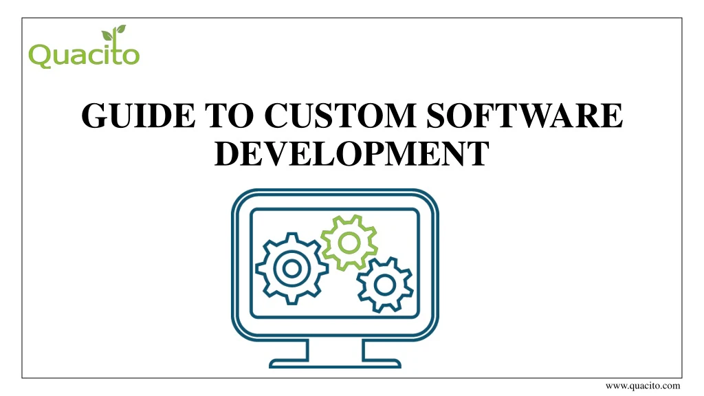 guide to custom software development