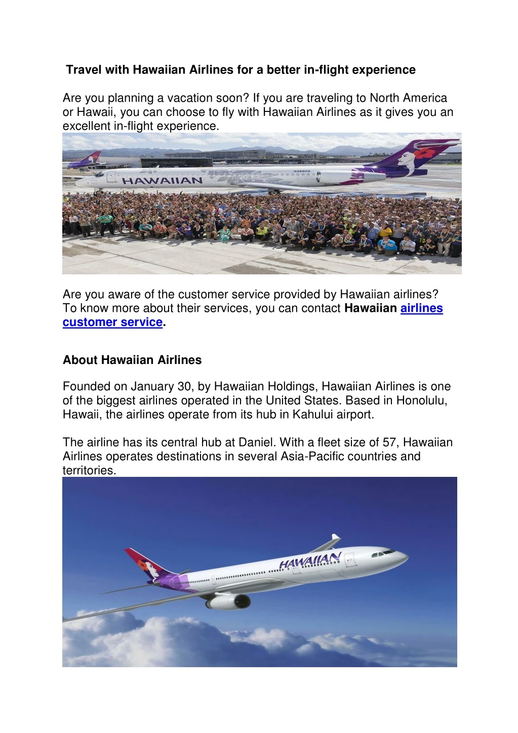 travel with hawaiian airlines for a better