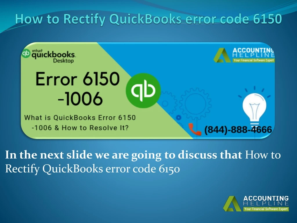 how to rectify quickbooks error code 6150