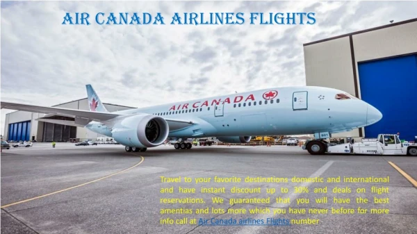 Call for Air Canada Airlines Flights Information