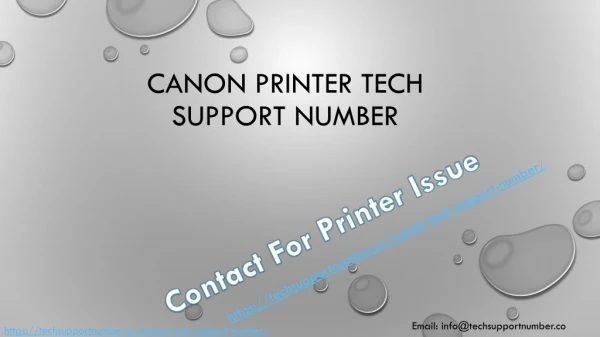 Canon Printer Helpline Number