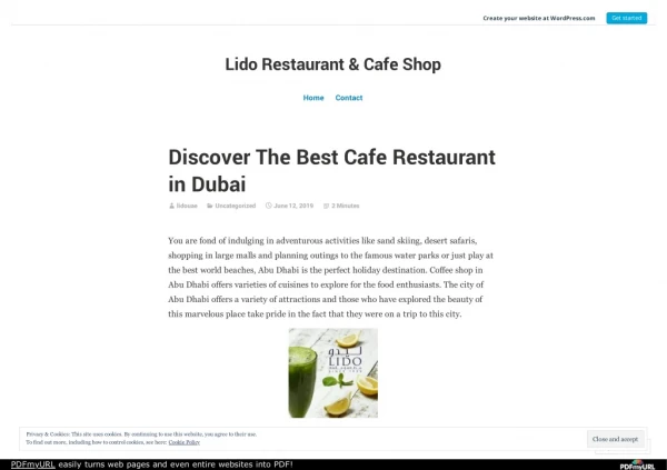 Discover the best cafe restaurant in dubai