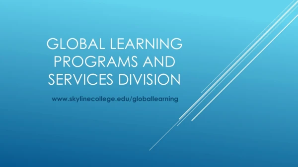 Global Learning Programs and Services Division