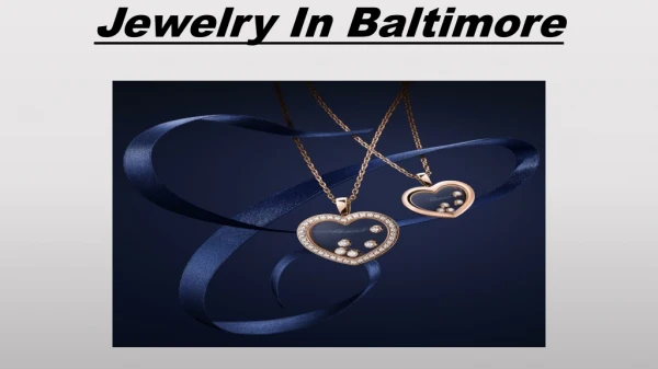 jewelry in Baltimore