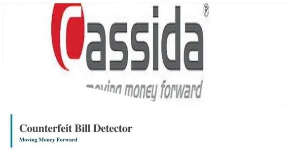 Counterfeit Bill Detector