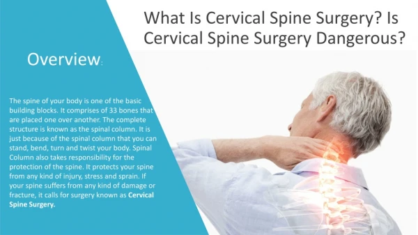 What Is Cervical Spine Surgery? Is Cervical Spine Surgery Dangerous?
