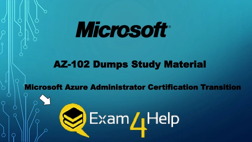 az 102 dumps study material