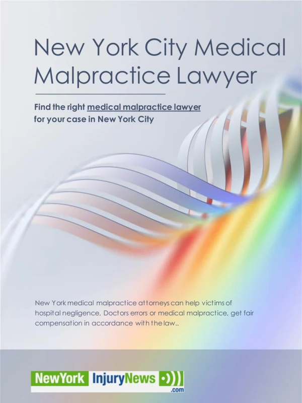 New York City Medical Malpractice Law Firm