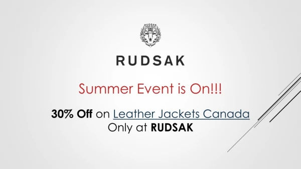 RudSak Summer Event is On