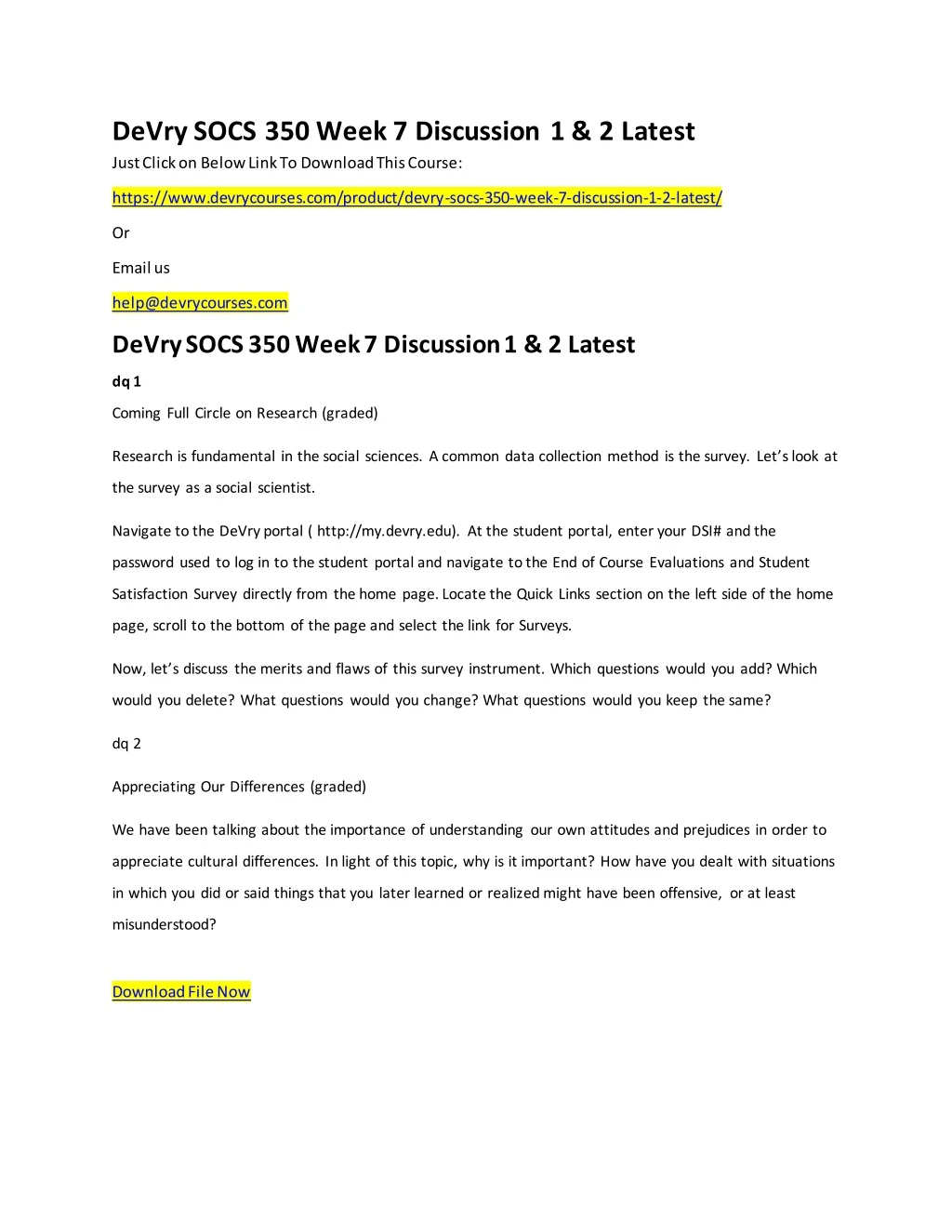 devry socs 350 week 7 discussion 1 2 latest just