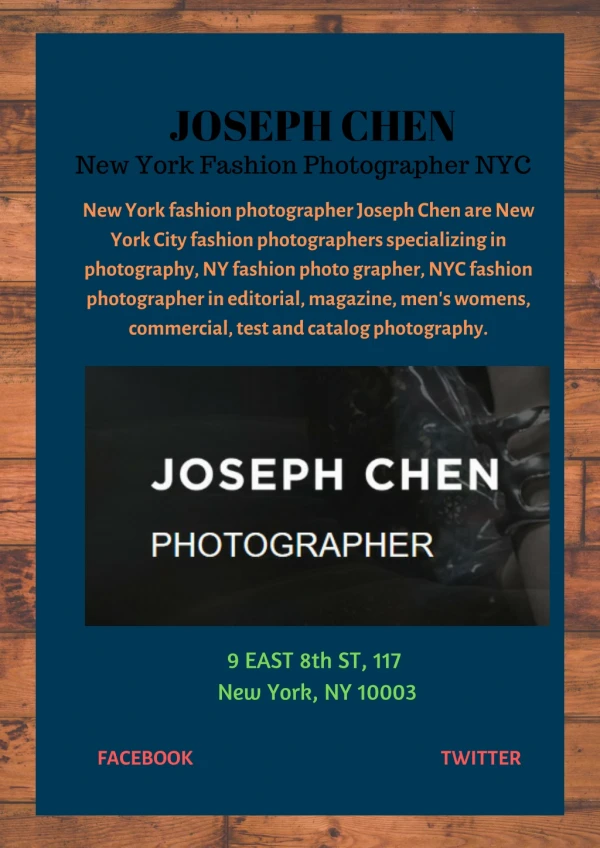 Joseph Chen - Los Angeles Fashion Photographer