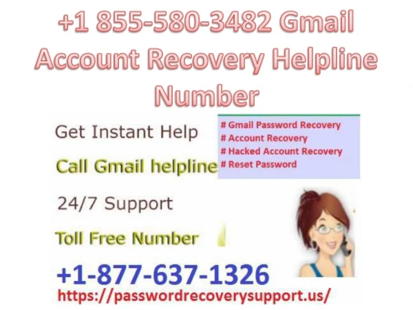 Gmail Account Recovery Helpline Number