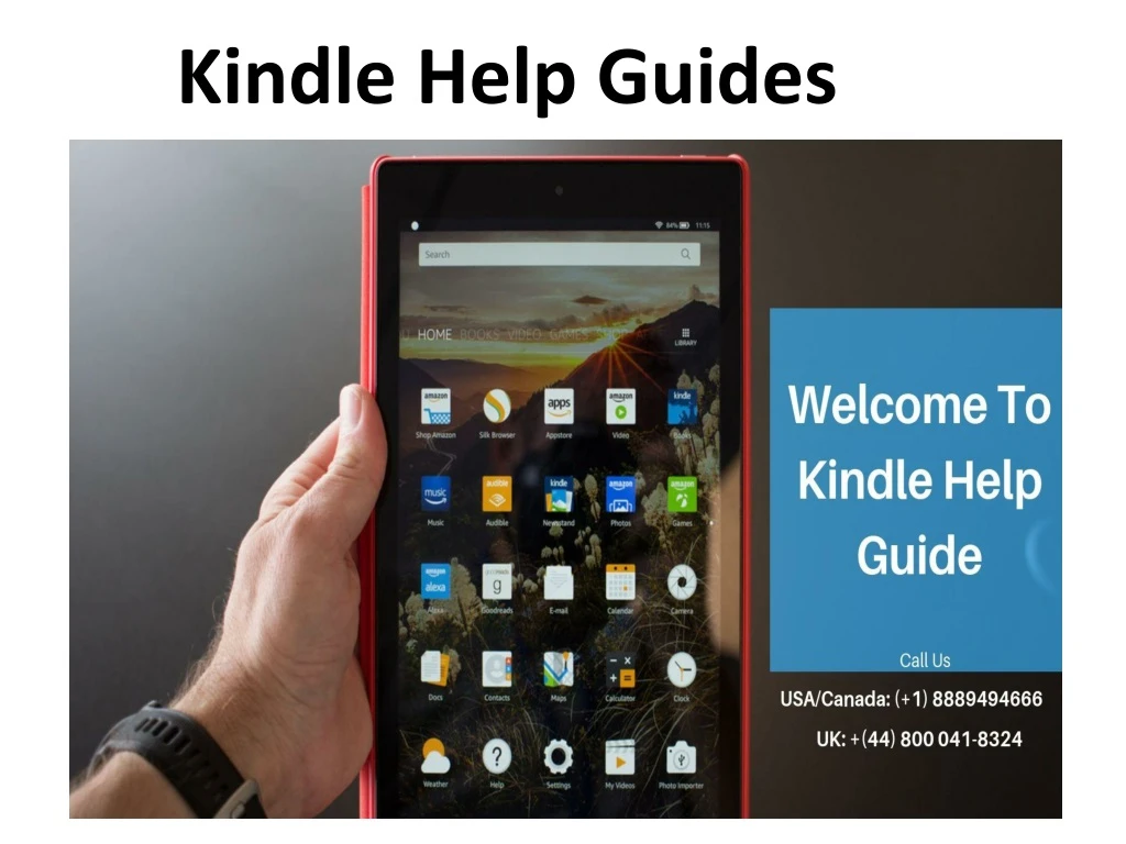 kindle help guides