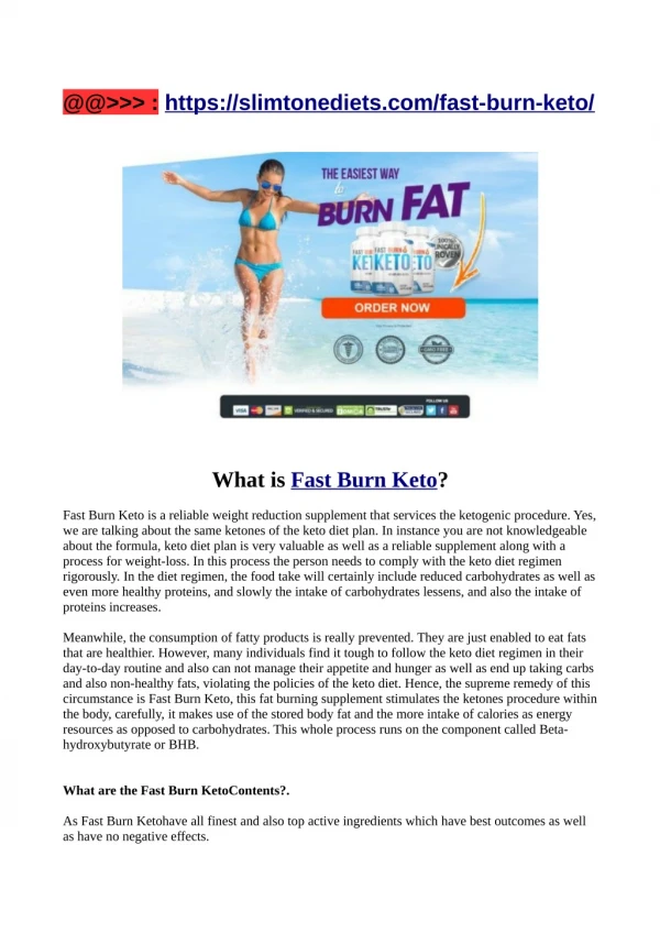 Fast Burn Keto Powerful Supplement