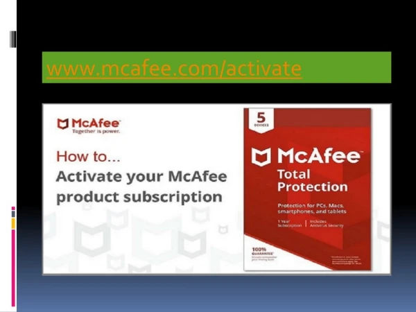 www mcafee com activate
