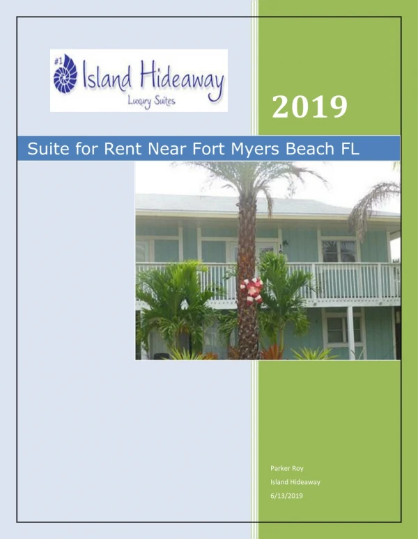 Suite for Rent Near Fort Myers Beach FL