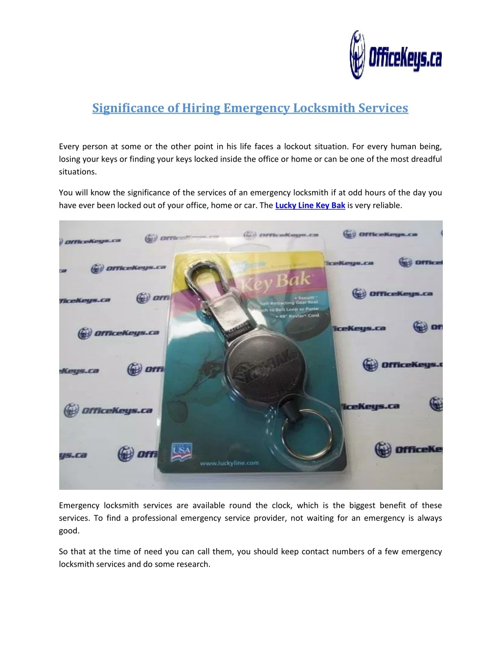 significance of hiring emergency locksmith