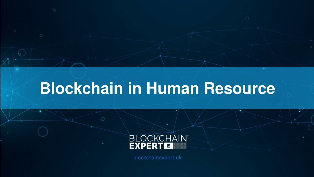 blockchain in human resource