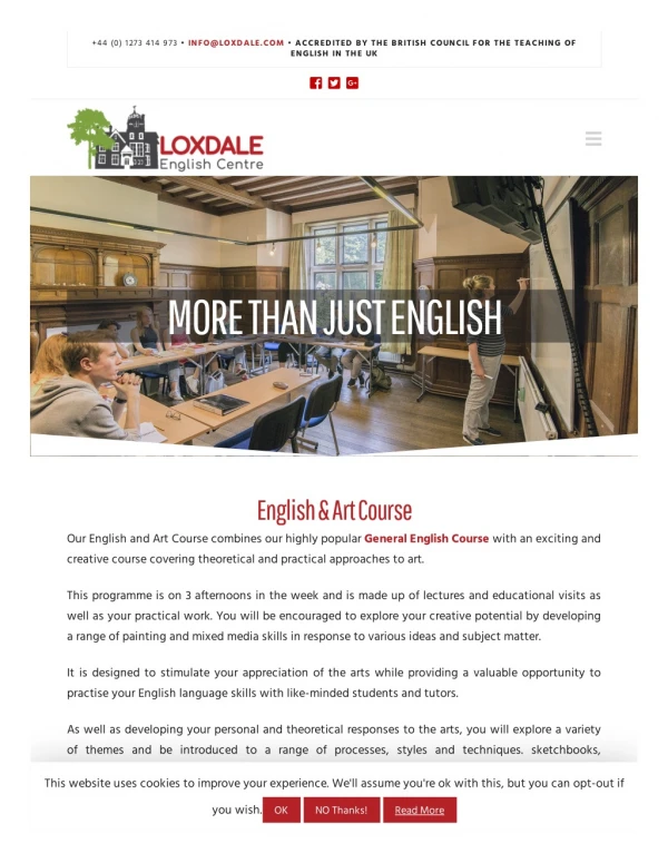 English And Art Courses At Loxdale English Centre Brighton