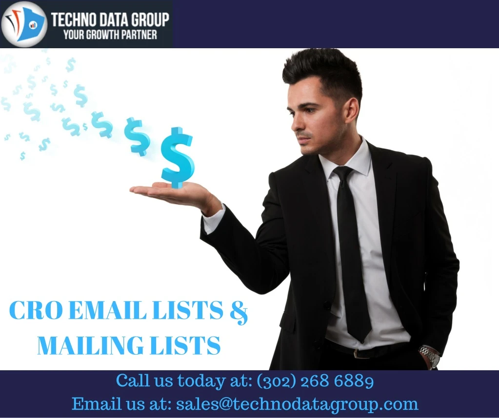 cro email lists mailing lists call us today
