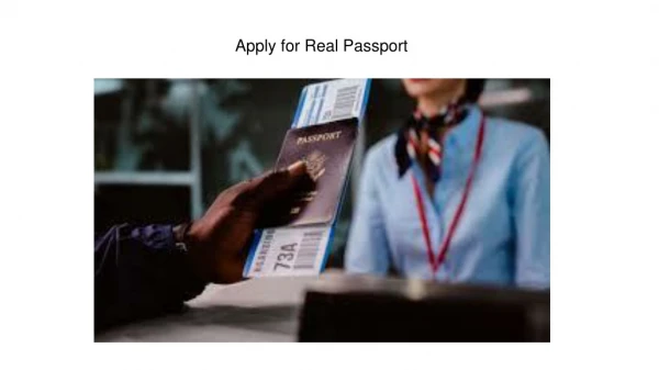 Apply for Real Passport with Citizenship Documents
