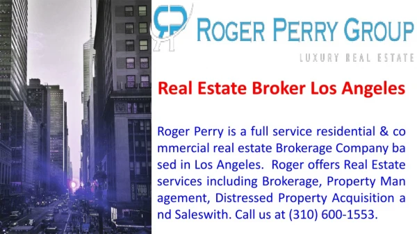 Real Estate Broker Los Angeles