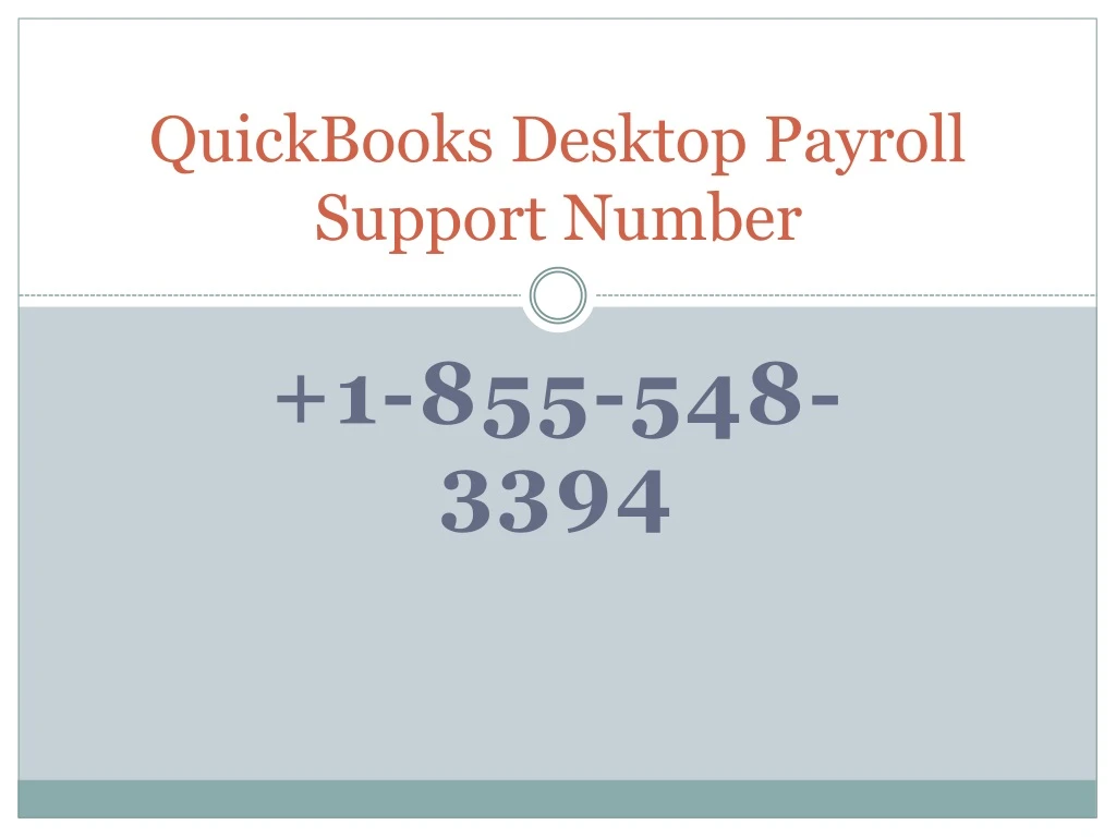 quickbooks desktop payroll support number