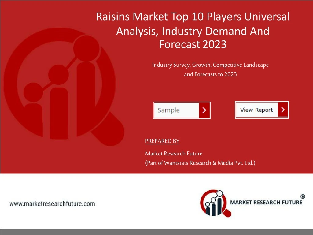 raisins market top 10 players universal analysis