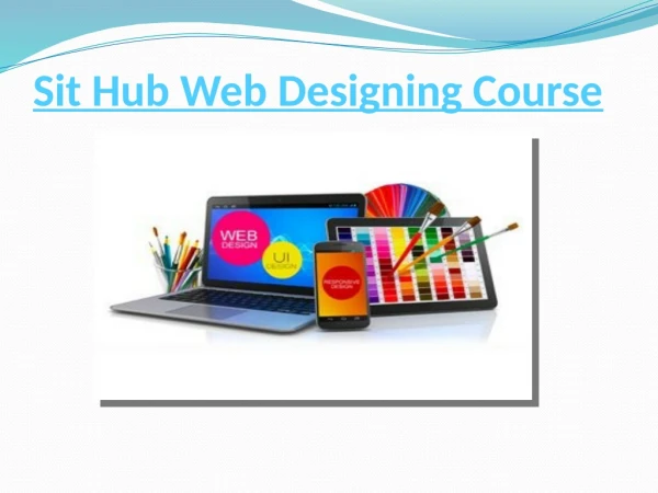 sit hub web designing course