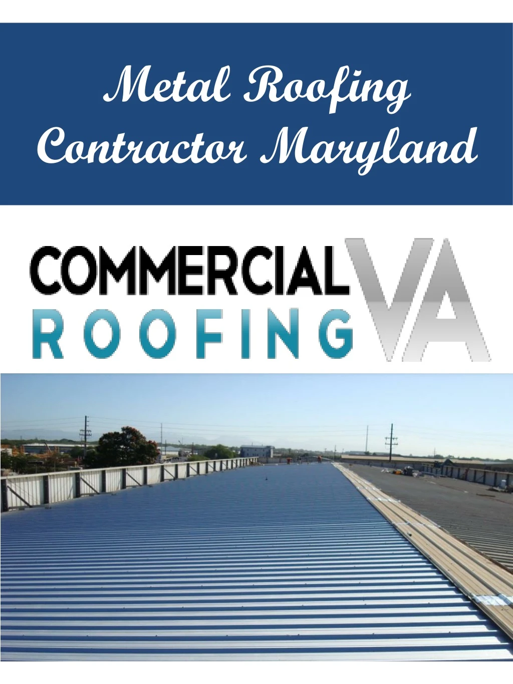 metal roofing contractor maryland