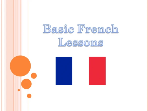 Basic French Lessons