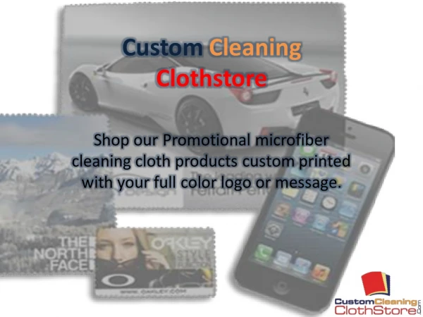 Custom Cleaning ClothStore