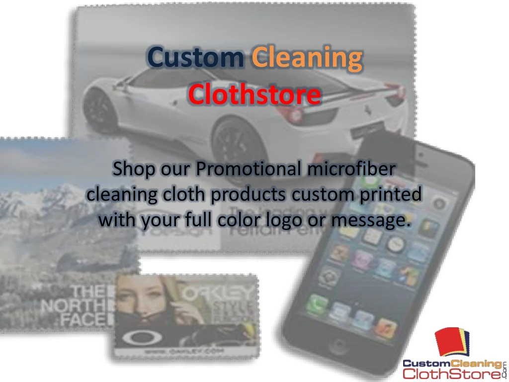 custom cleaning clothstore