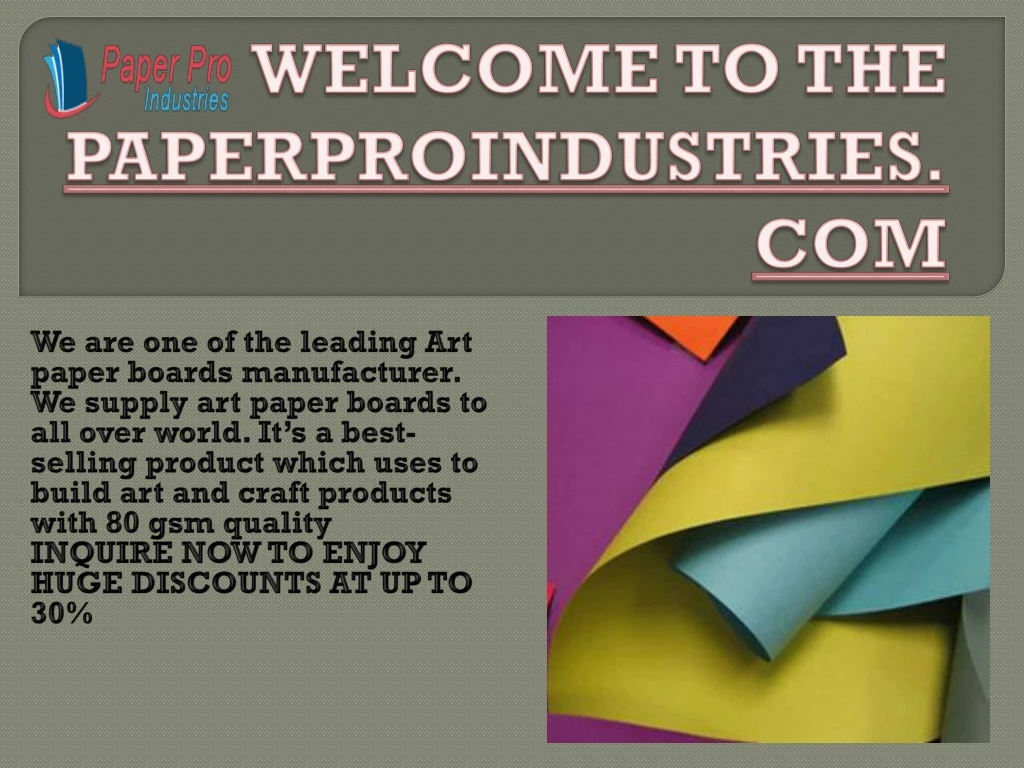 welcome to the paperproindustries com