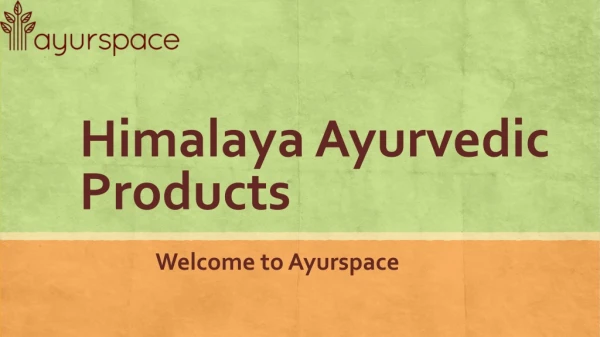 Himalaya Ayurvedic Products | Ayurspace